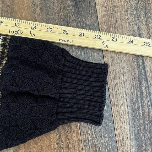 VTG CHAPS Ralph Lauren Chunky Sweater Crewneck Western Aztec USA Made Size Large - Picture 15 of 16